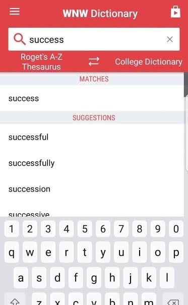 Webster's Dictionary+Thesaurus screenshot 2