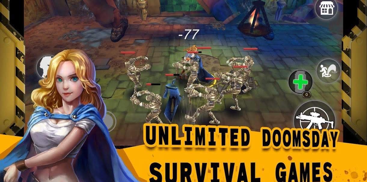 Zombie Invasion-Survival Games gameplay screenshot 1