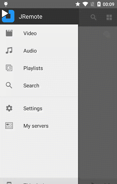 JRemote2 app screenshot 1