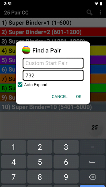 25 Pair Color Code screenshot 2