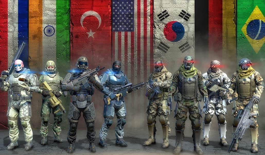 Country War : Battleground Survival Shooting Games screenshot 1