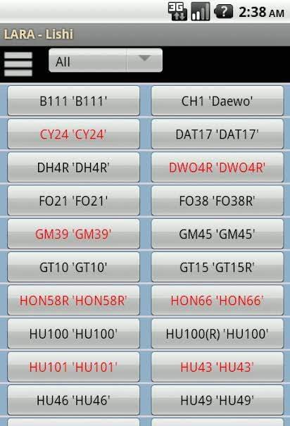 LARA Automotive Locksmith Aid screenshot 1