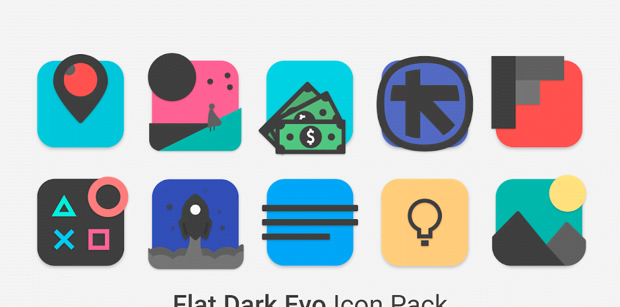 Flat Dark Evo - Icon Pack screenshot 4