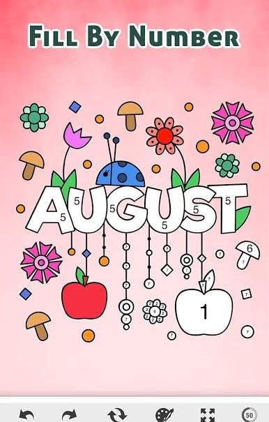 Color By Number - Relaxing Free Coloring Book screenshot 1