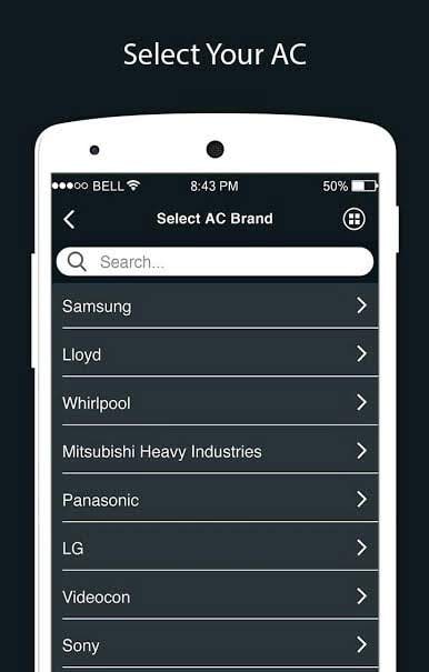 AC Remote Control - Universal Remote Control screenshot 2