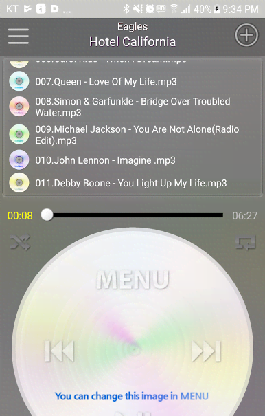 MePlayer Music (MP3, MP4 Audio Player) screenshot 4