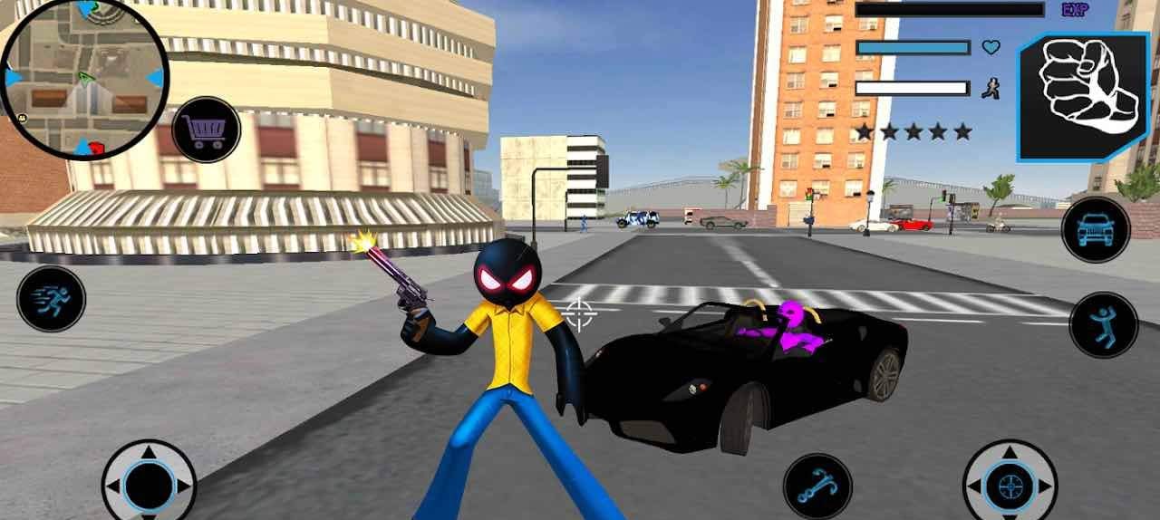 StickMan Rope Hero Vegas Mafia Fight To Survive gameplay screenshot 4
