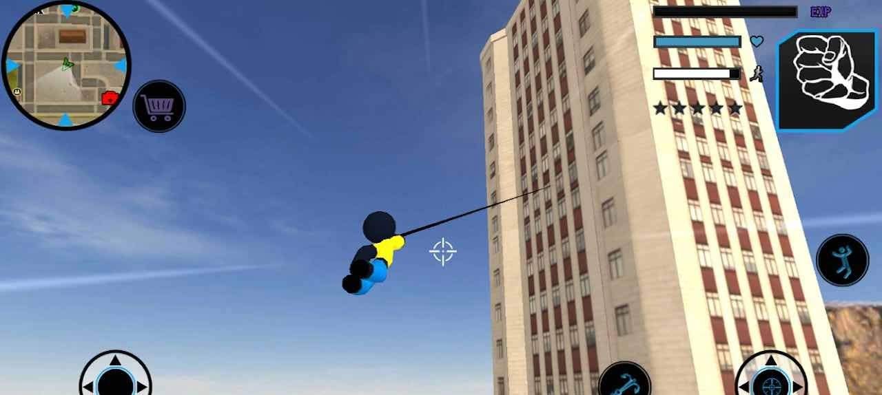 StickMan Rope Hero Vegas Mafia Fight To Survive gameplay screenshot 3