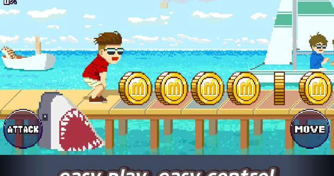 Maldives Friends : Pixel Flappy Fighter gameplay screenshot 4