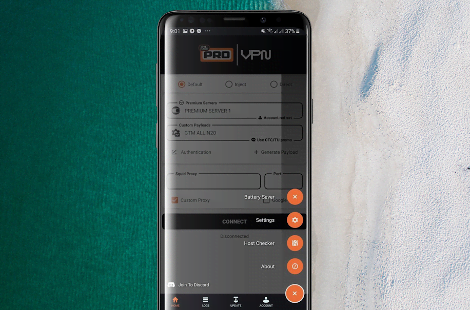 PhCyber VPN PRO screenshot 2
