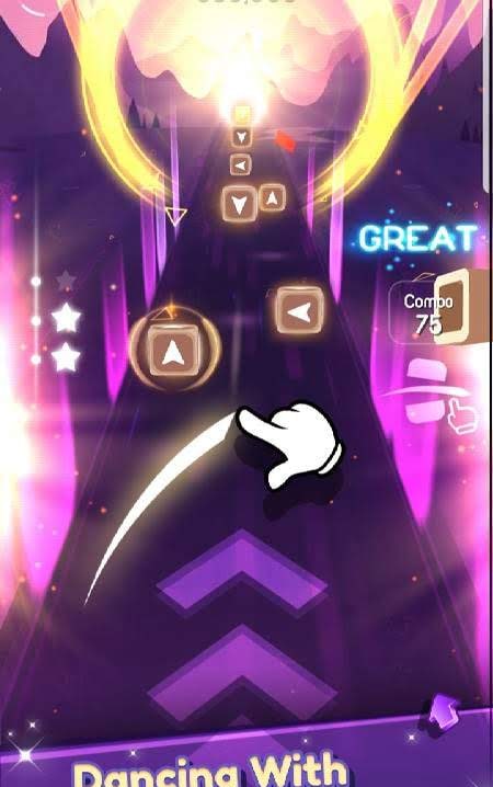 Dancing Blade: Slicing EDM Rhythm Game gameplay screenshot 2