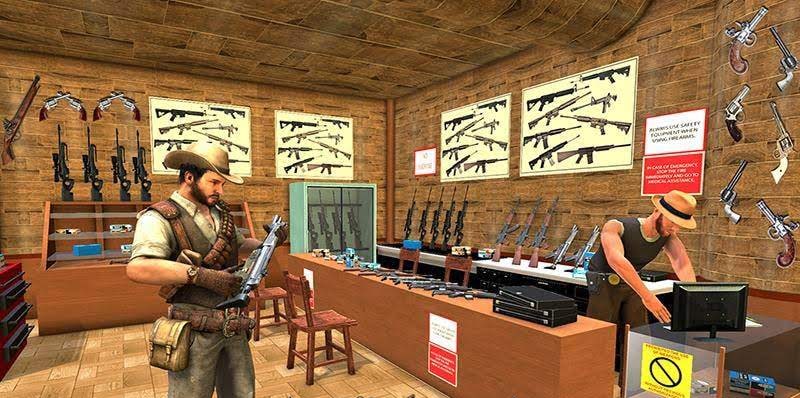 Western Cowboy Gun Shooting Fighter Open World gameplay screenshot 2