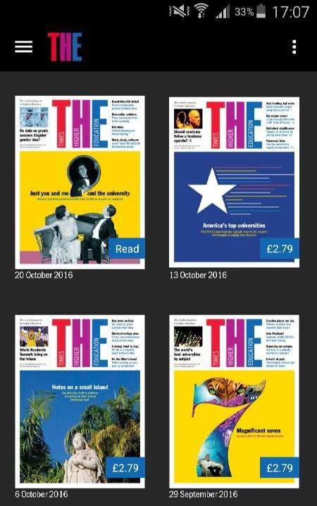 Times Higher Education screenshot 1