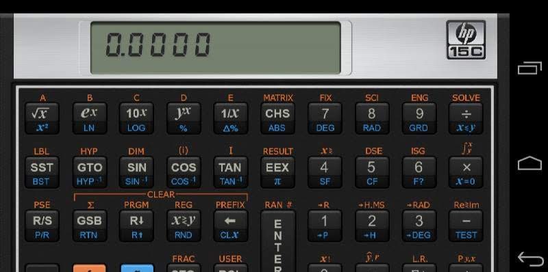 HP 15C Scientific Calculator screenshot 1