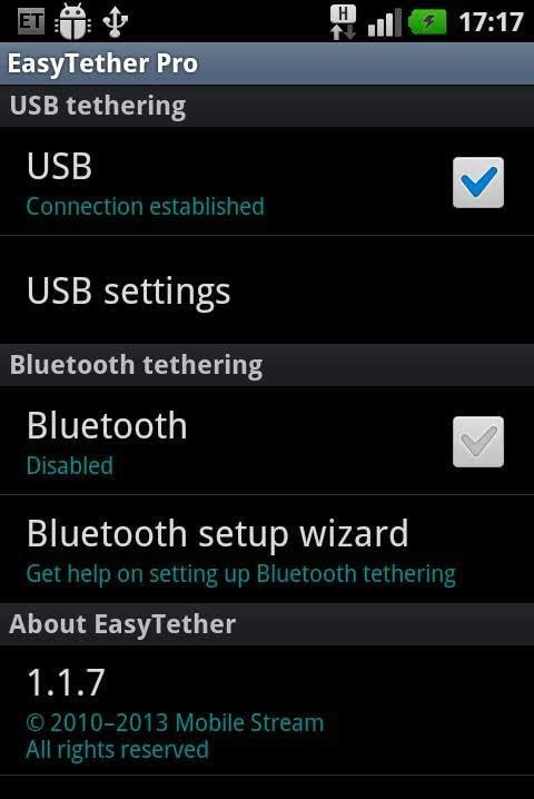 EasyTether Pro screenshot 1