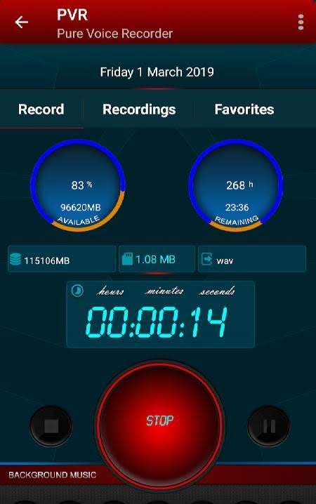 Pure Voice Recorder screenshot 1