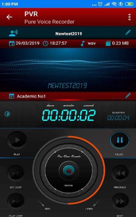 Pure Voice Recorder screenshot 2