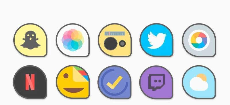 Flat TearDrop - Icon Pack screenshot 4