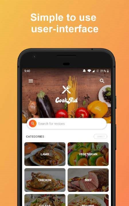 CookAid - Recipes & Nutrition screenshot 1