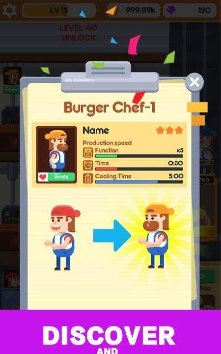 Idle Burger Factory - Tycoon Empire Game screenshot 1