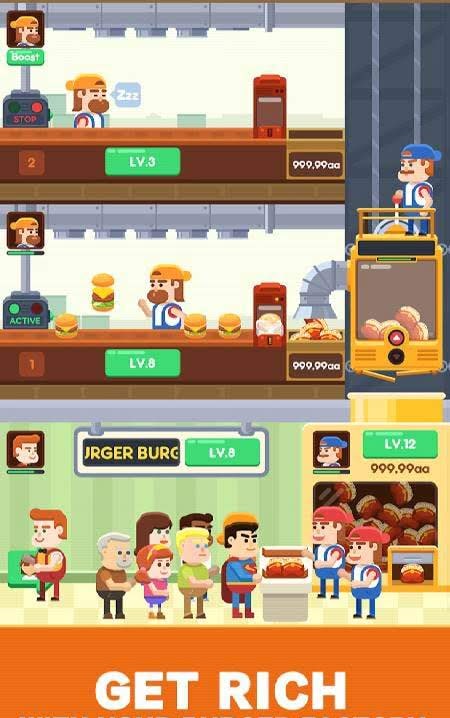 Idle Burger Factory - Tycoon Empire Game screenshot 2