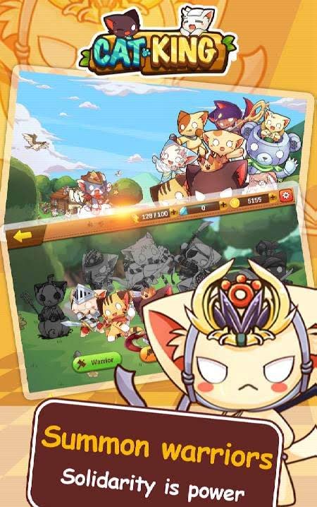 Cats King Premium - Battle Dog Wars: RPG Summoner screenshot 1