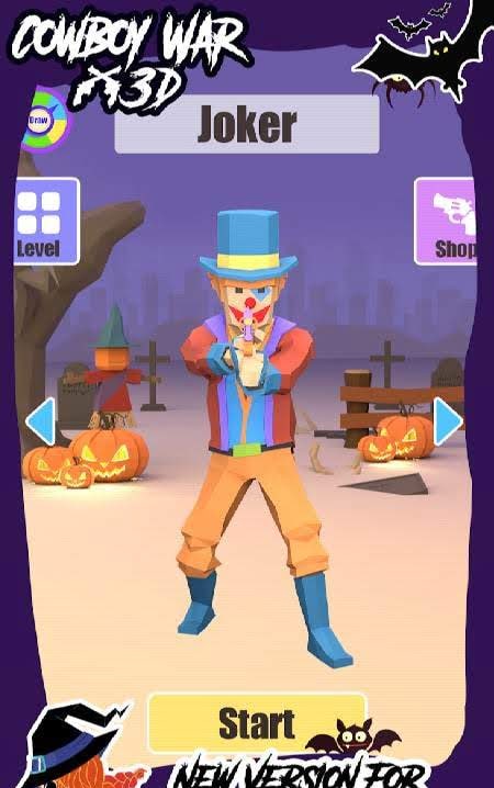 Cowboy War 3D-Halloween screenshot 2