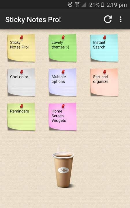 Sticky Notes Pro! Screenshot 1