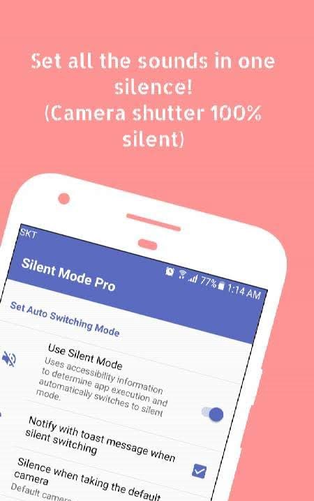 Silent Mode Pro (Camera Mute) screenshot 1