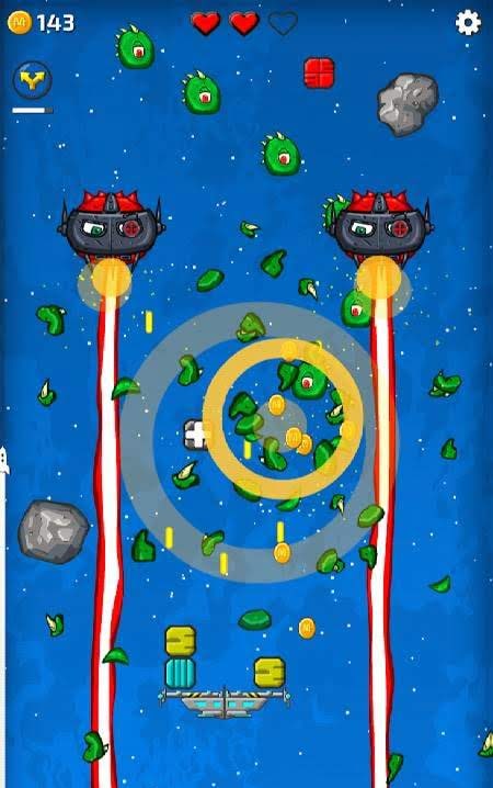 Utilizer Deluxe - arcade space shooter & match 3! screenshot 1