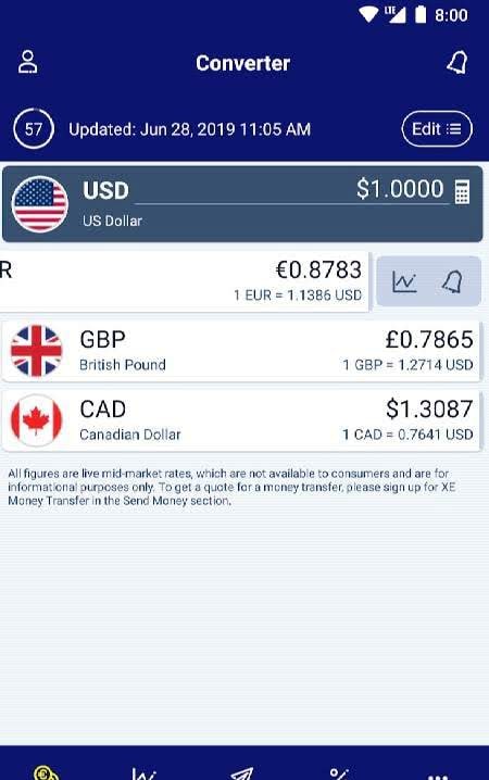 XE Currency Pro preview 1