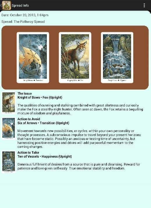 Wildwood Tarot gameplay screenshot 3