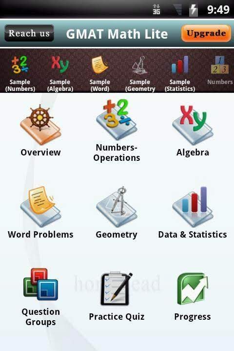 GMAT Math Lite screenshot 1
