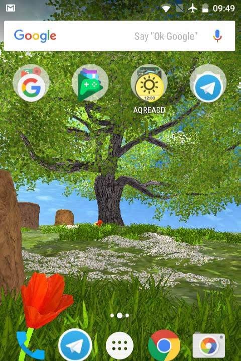 Nature Tree Milky Way live wallpaper screenshot 3