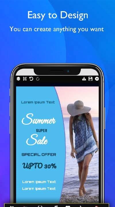 Poster Maker Flyer Maker 2019 Free Ads Page Design screenshot 1