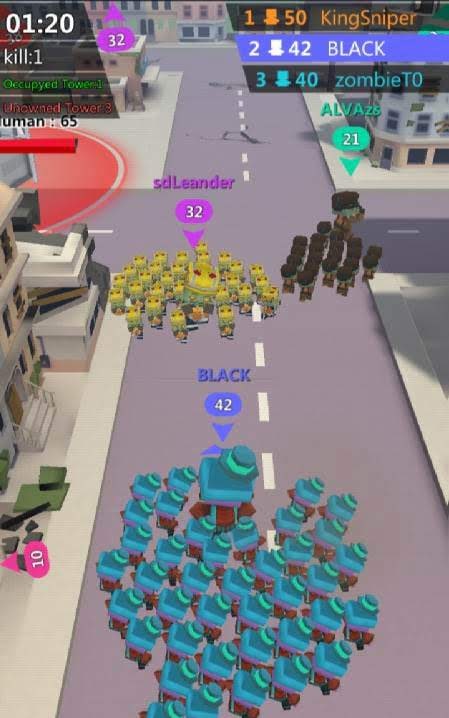 Crazy City: Zombie Battle screenshot 2