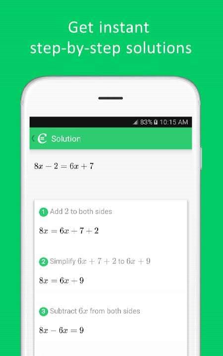 Cymath - Math Problem Solver screenshot 2