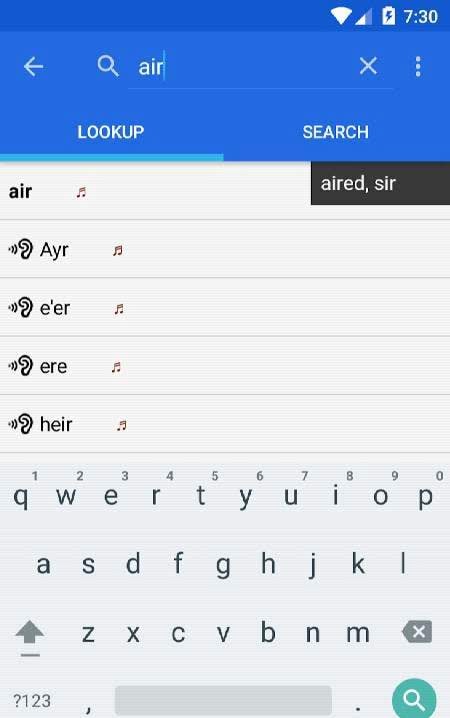 WordWeb Audio Dictionary screenshot 2