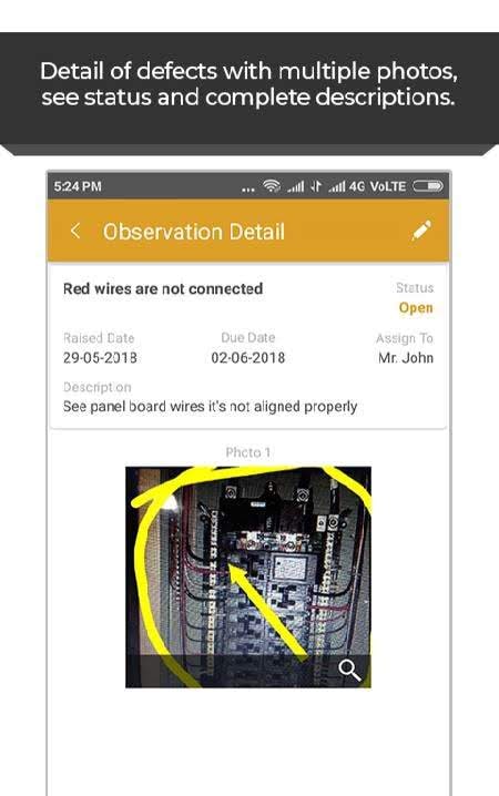 Site Inspection - Snagging, Site Auditing, faults screenshot 4