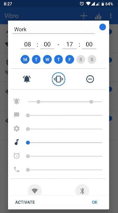 Vibro. Profile Scheduler screenshot 4