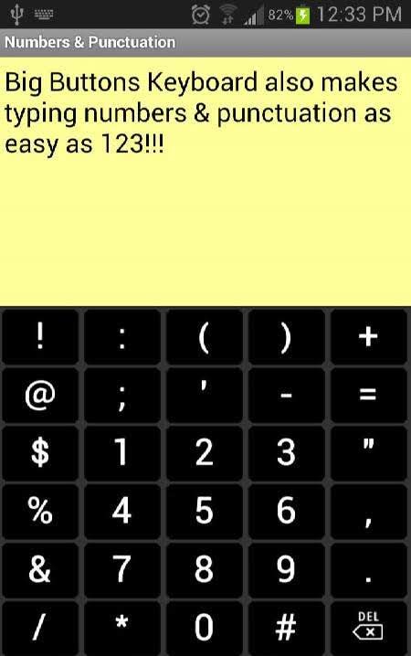 Big Buttons Keyboard Deluxe screenshot 2