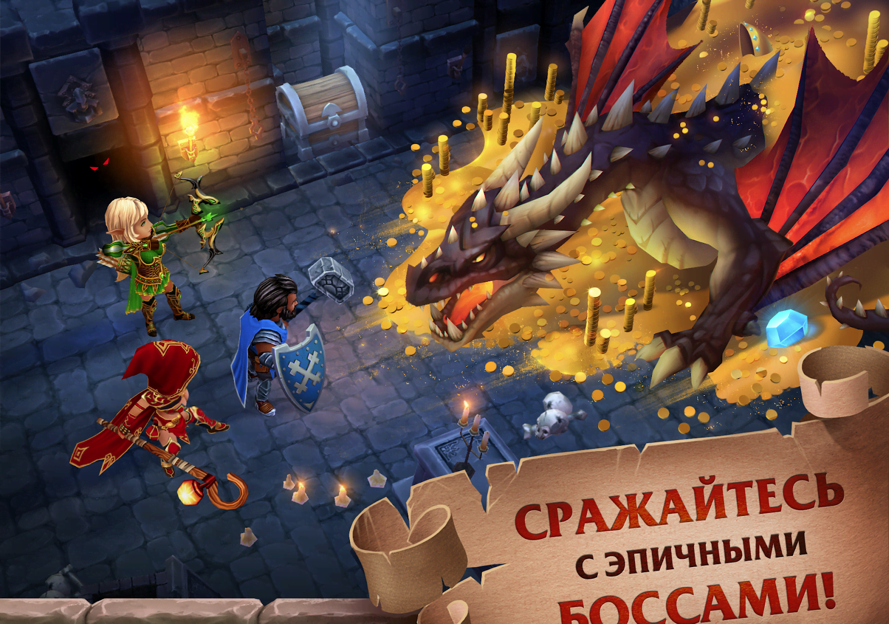 Forge of Glory: Match3 MMORPG & Action Puzzle Game screenshot 1