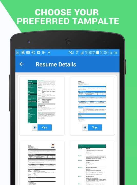 Professional Resume Maker & CV Builder – PDF Format screenshot 1