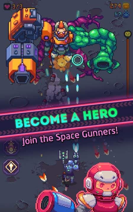 Space Gunner: Pixel Retro Shooting gameplay screenshot 4