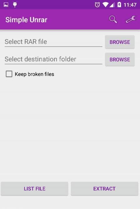 Simple Unrar screenshot 1