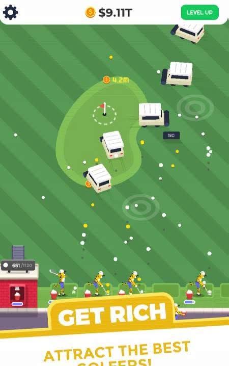 Golf Inc. Tycoon gameplay screenshot 2