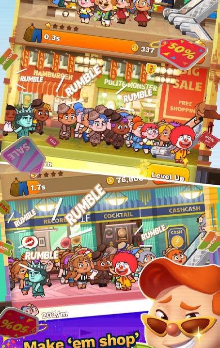 Tap Tap Plaza – Mall Tycoon gameplay screenshot 2