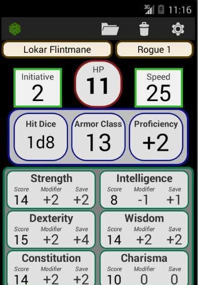 Fifth Edition Character Sheet screenshot 1