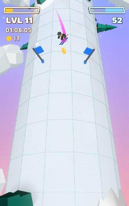 Chilly Slide: A Geometry Slalom Winter Games Saga Screenshot 3