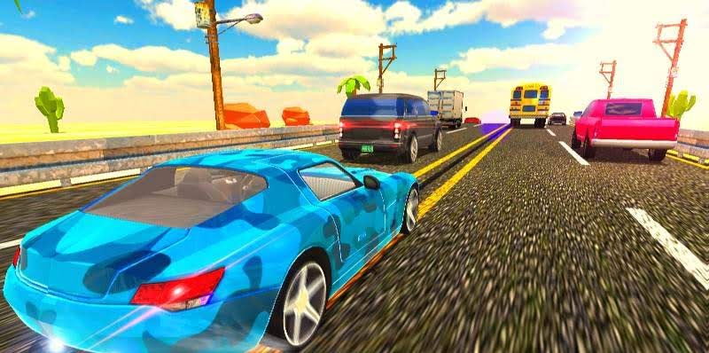 Curved Highway Traffic Racer 2019 screenshot 4